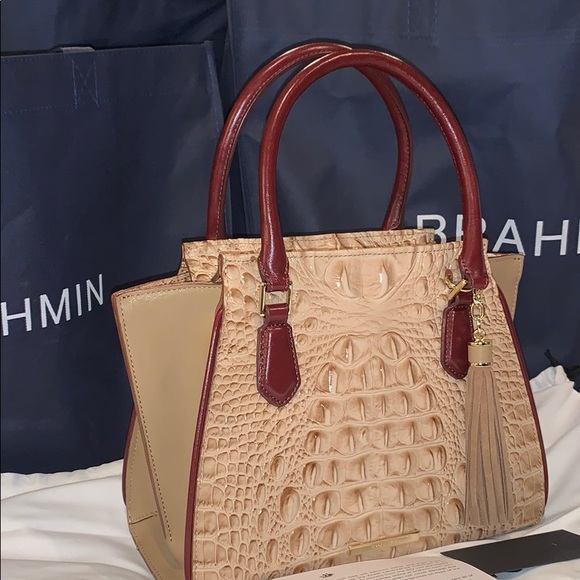 NWT Brahmin mini Priscilla travertine cordina - Picture 2 of 8